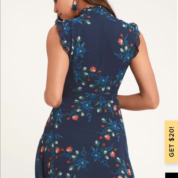 [Lulu’s] NWOT Porch Swing Floral Skater Dress - Picture 2 of 4